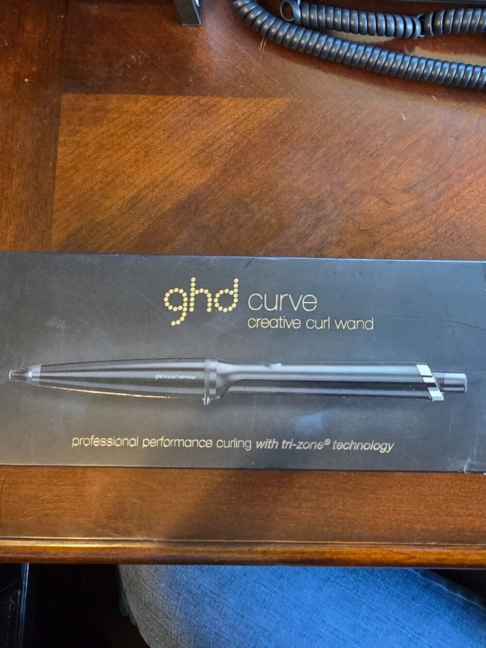GHD Curve Creative Curl Wand Tri Zone Professional Curling Iron Tapered New Box